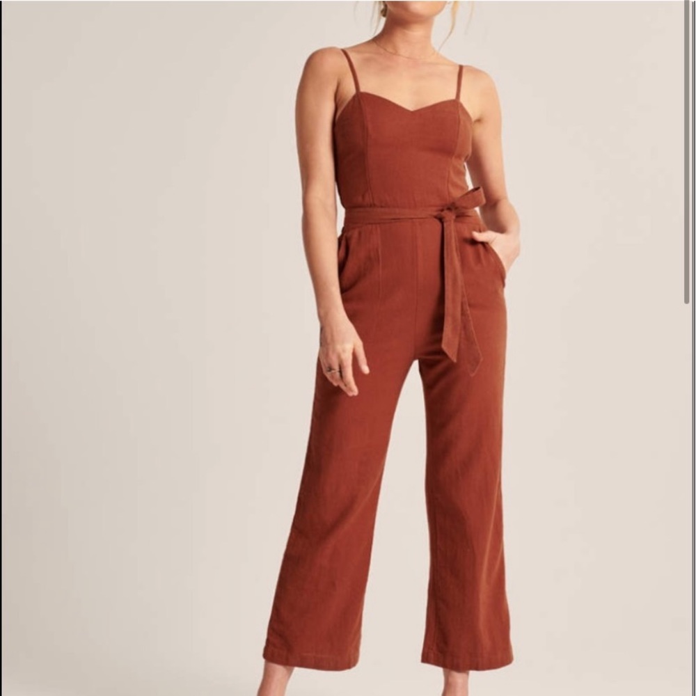 Abercrombie Burnt Orange Jumpsuit size L
